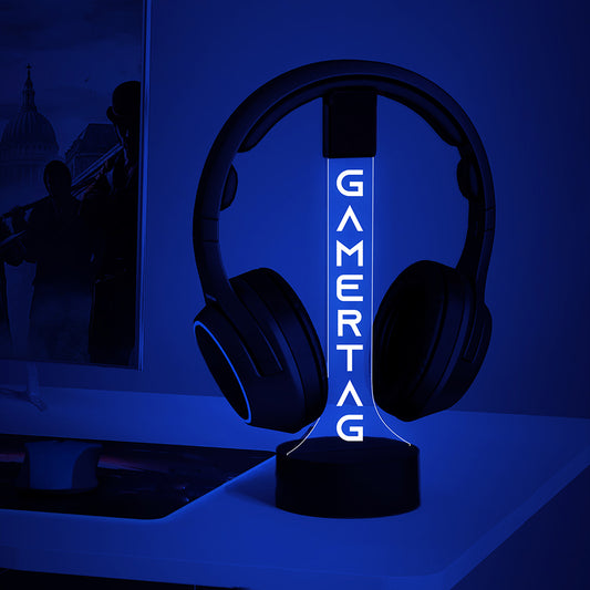 Personalized Gamer Headphone Stand, Custom Headphone Holder, Gamer 3D Night Light, Gamer Headset Stand, Gamer gifts, Streamer Gift, Birthday Gift